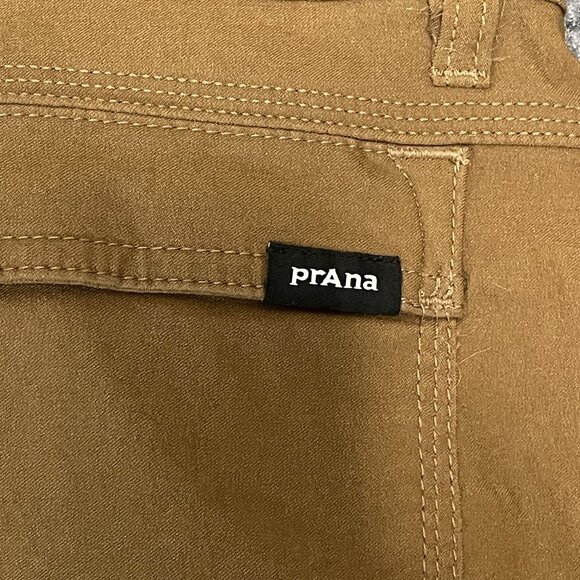 Prana Slim Fit Mens Stretch Zion Cargo Brown Pants 34/32 - Picture 7 of 7